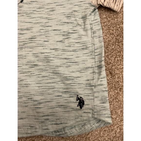 U.S. Polo Association Little Boy Bundle (2) Plaid Button Down&Color Block Tee,7 - Picture 7 of 9